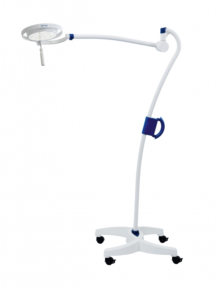 Onderzoekslamp LED 120F - op rollend statief - veer arm - 1 st