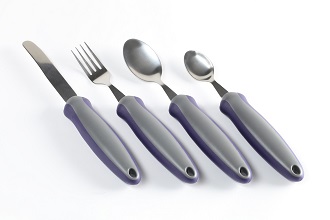 Aangepast bestek antislip Newstead set van 4 (mes, vork, lepel, theelepel) - 1 st