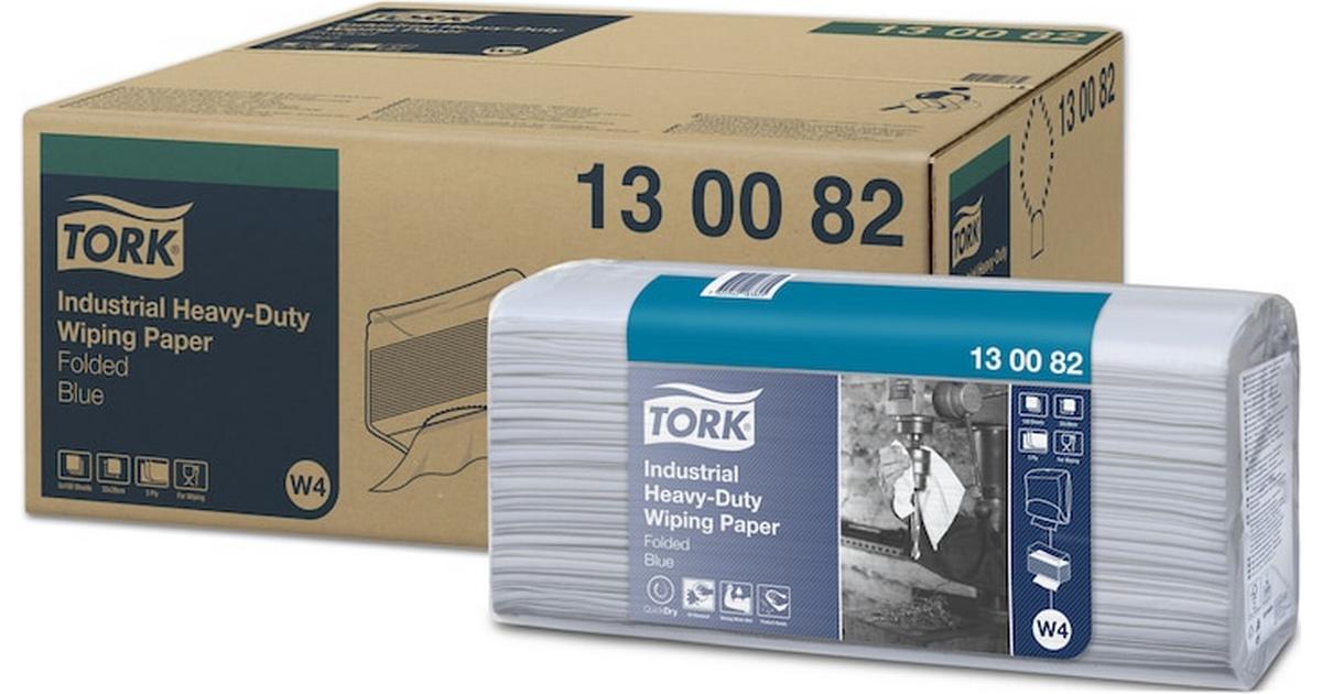 Tork Ind Heavy-Duty Paper W4 - 3-laags - blauw - 32,4 cm x 39 cm - 5 x 100 st