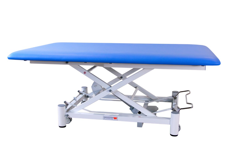 Bobath 1 Elite - electrisch verstelbaar - wielen - polstering 70 mm - handschakelaar - FRESH bekleding - POMELO