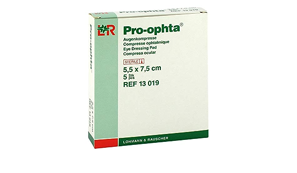 Pro-ophta® compresses oculaires - non-stériles - 5,5 x 7,5 cm - 1 x 50 pcs