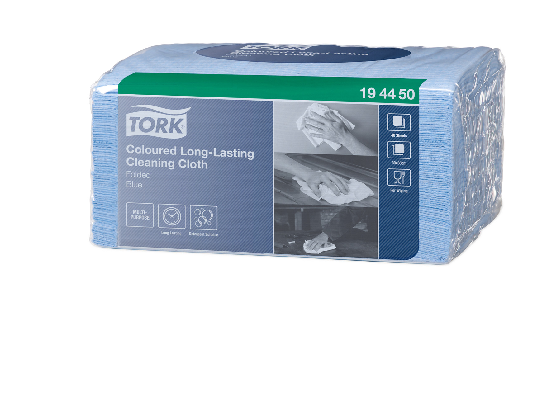 Tork Premium specialist werkdoek W8 - blauw - 30 x 38 cm - 8 x 40 vellen - 1 st