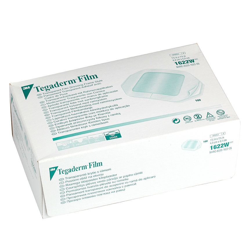 3M™ Tegaderm™ film - 4,4 x 4,4 cm - 1 x 100 pcs