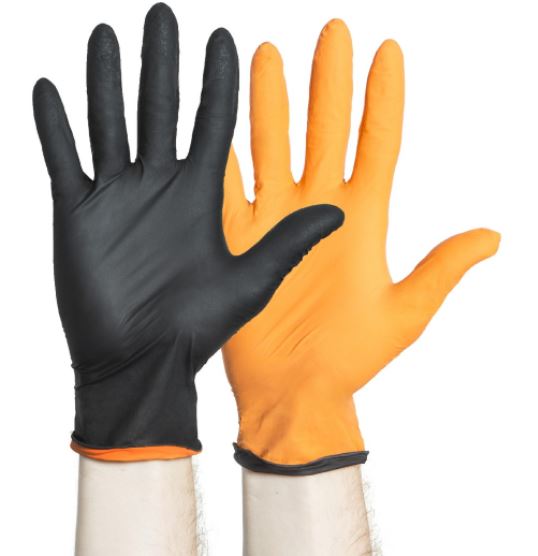 Gants d'examen Basics Black-Fire - non-stérils