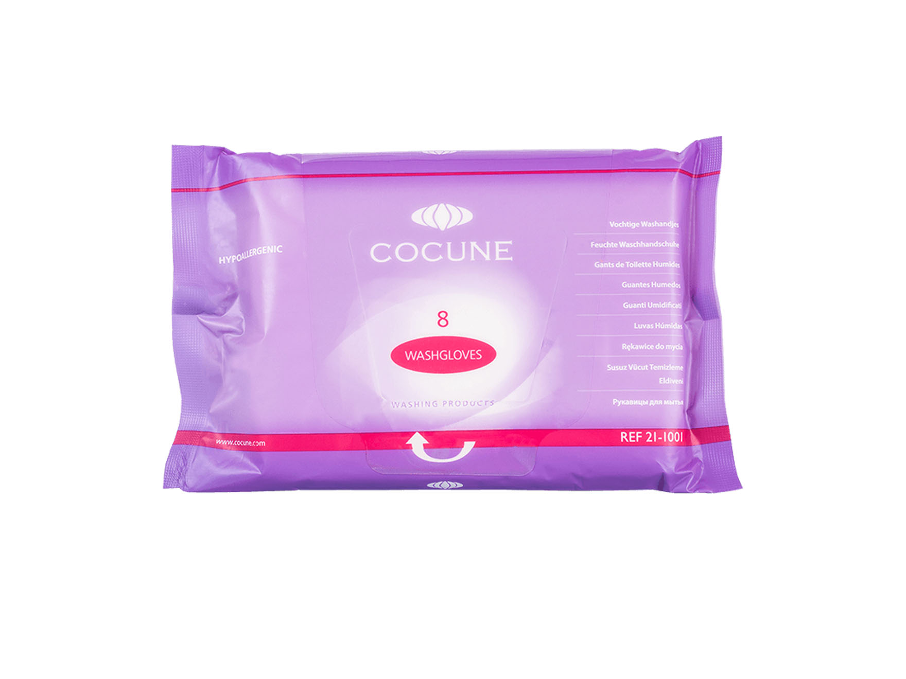 Cocune gants de toilette - parfumé - 24 x 8 pcs