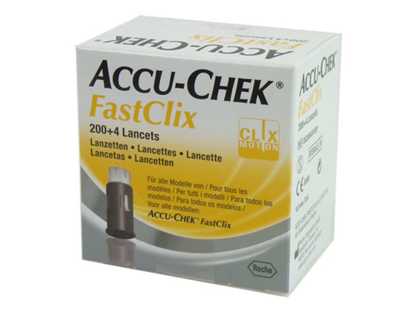 Accu-chek Fastclix - lancettes - 30G (0,3 mm) - 34 x 6 pcs