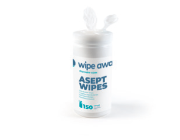 Asept wipes alcohol desinfectie doekjes - box - 150 st