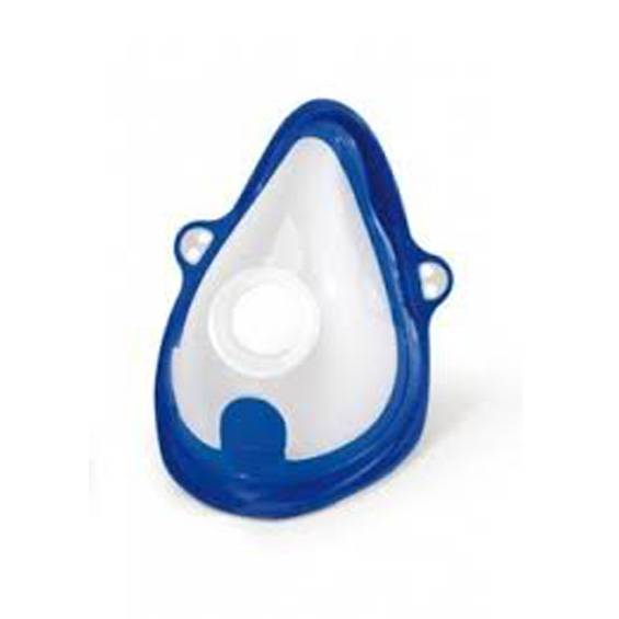 Soft touch blauw-wit masker met elastiek- volwassenen - F400/F1000/F2000 - 1 st