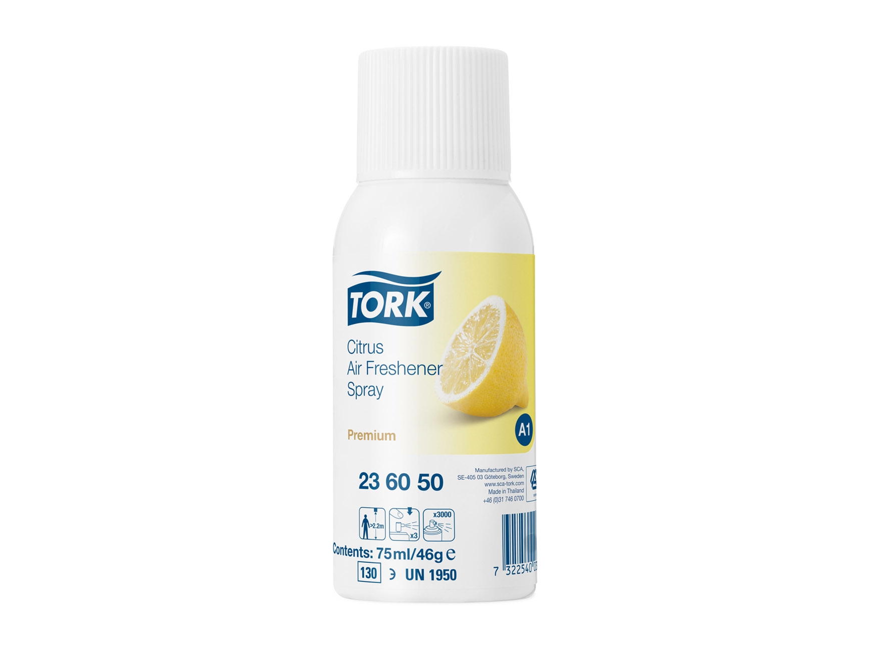 Tork Luchtverfrisserspray - citrusgeur - 75 ml - 1 x 12 st