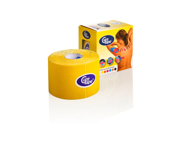 CureTape® 5 cm x 5 m - jaune - 1 x 6 pcs