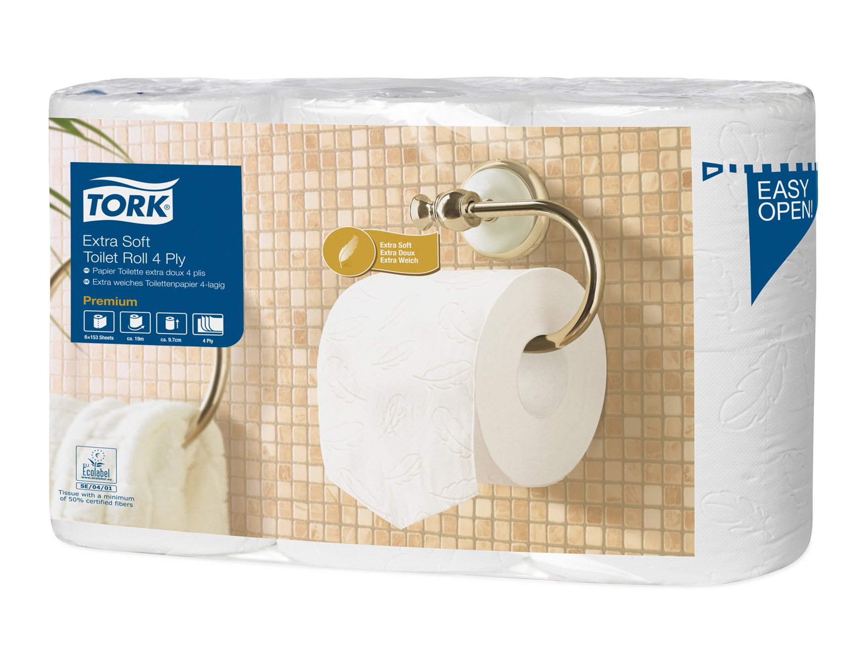 Premium toiletpapier - 4-laags - 150 vellen - 7 x 6 rollen