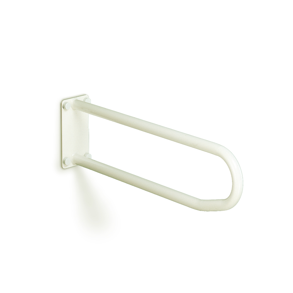 Appui fixe 60 cm - inox - blanc - 1 pc