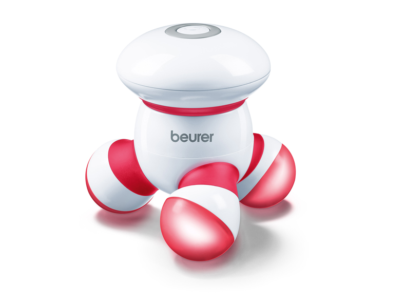 MG 16 mini-massageapparaat rood - LED-licht - 1 st