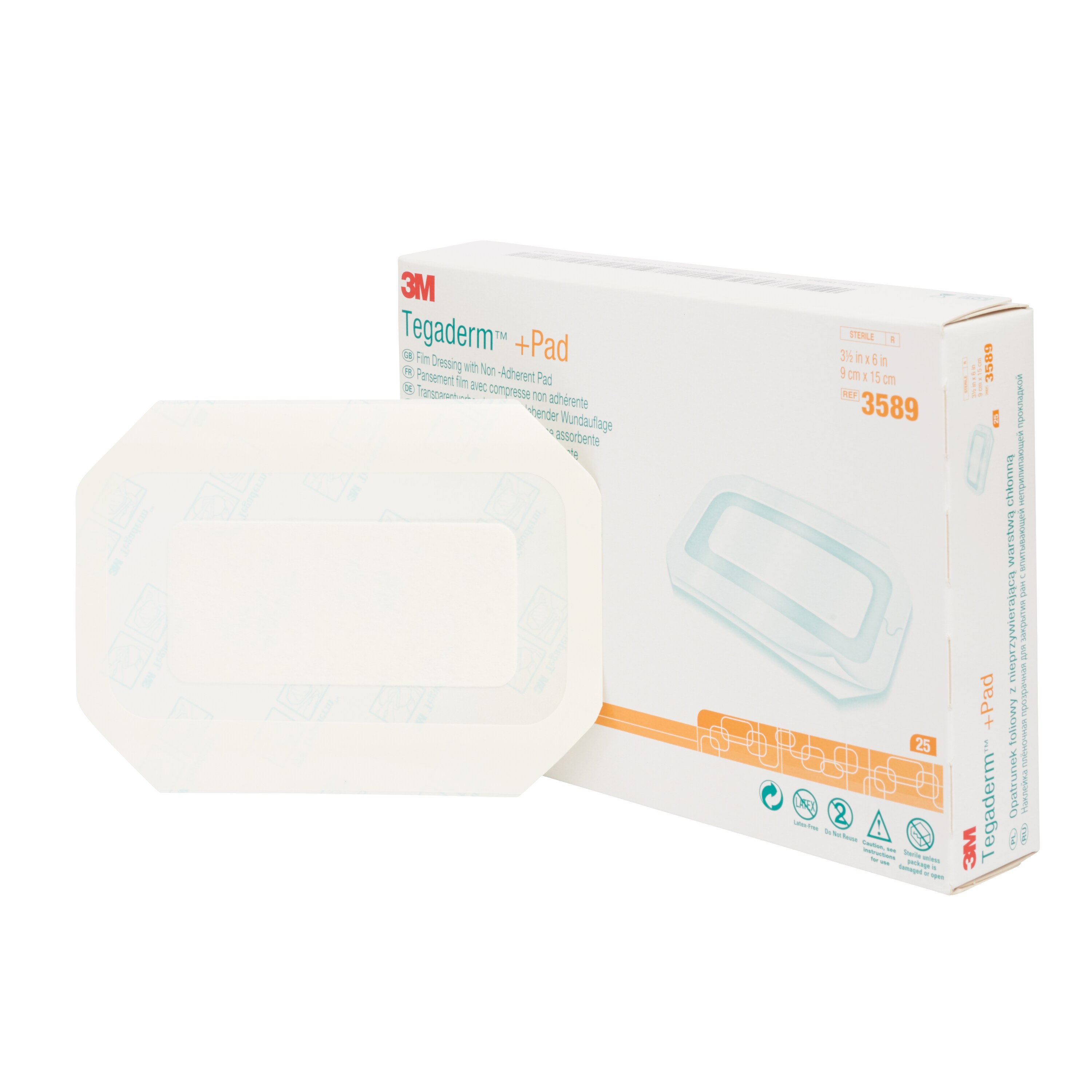 3M™ Tegaderm™ + pad - 9 x 15 cm - 1 x 25 st
