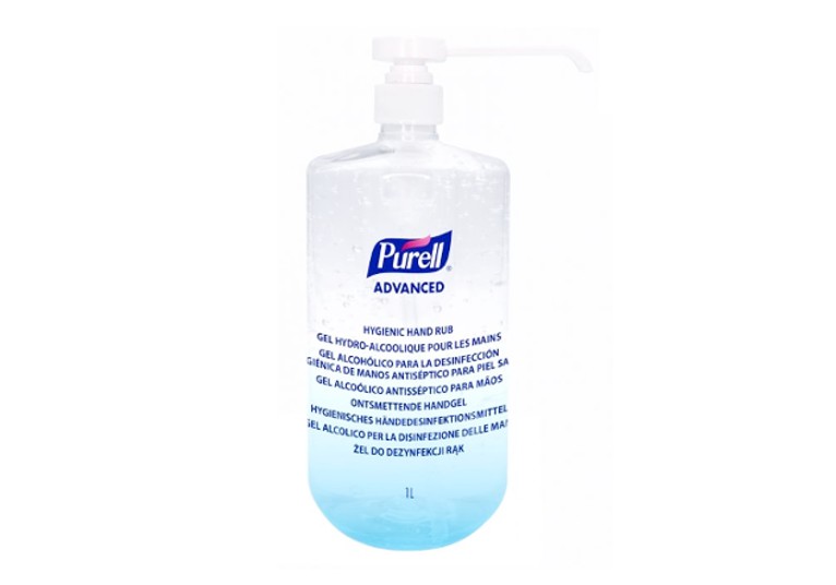 Purell Advanced gel alcoolique avec pompe - 1 L - 6 pcs