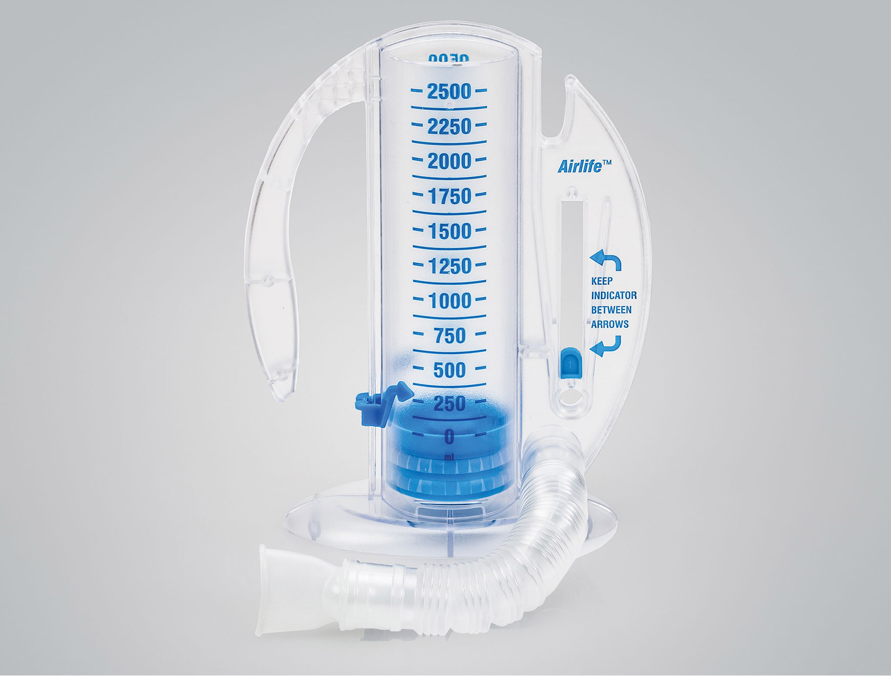 Volumetric Incentive Spirometer 2500mL capacité - 1 x 12 pcs