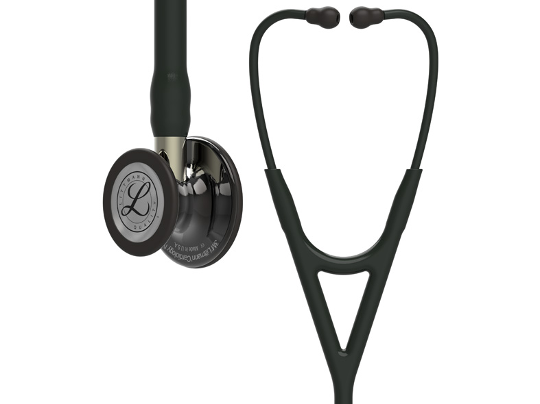 3M™ Littmann® Cardiology IV™ stethoscoop - zwart - gerookt - champagne - 1 st