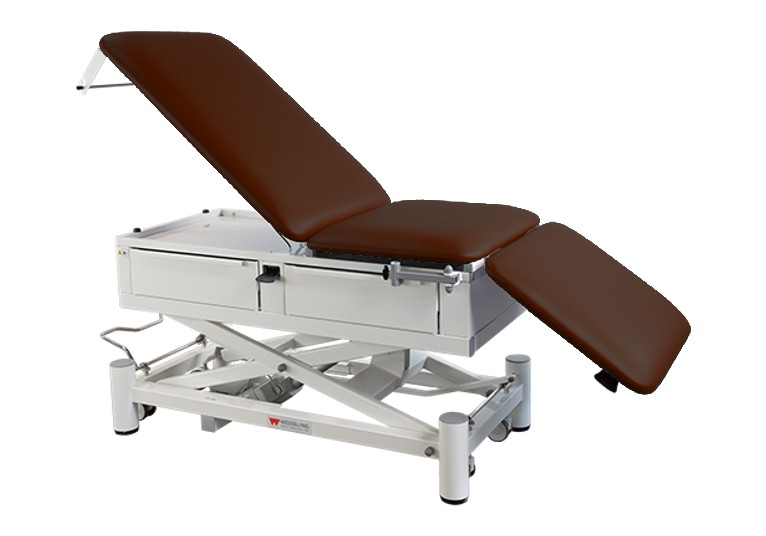 Onderzoekstafel Praxis 3 Comfort Elite - elektrisch in hoogte verstelbaar - Chocolate - 1 st