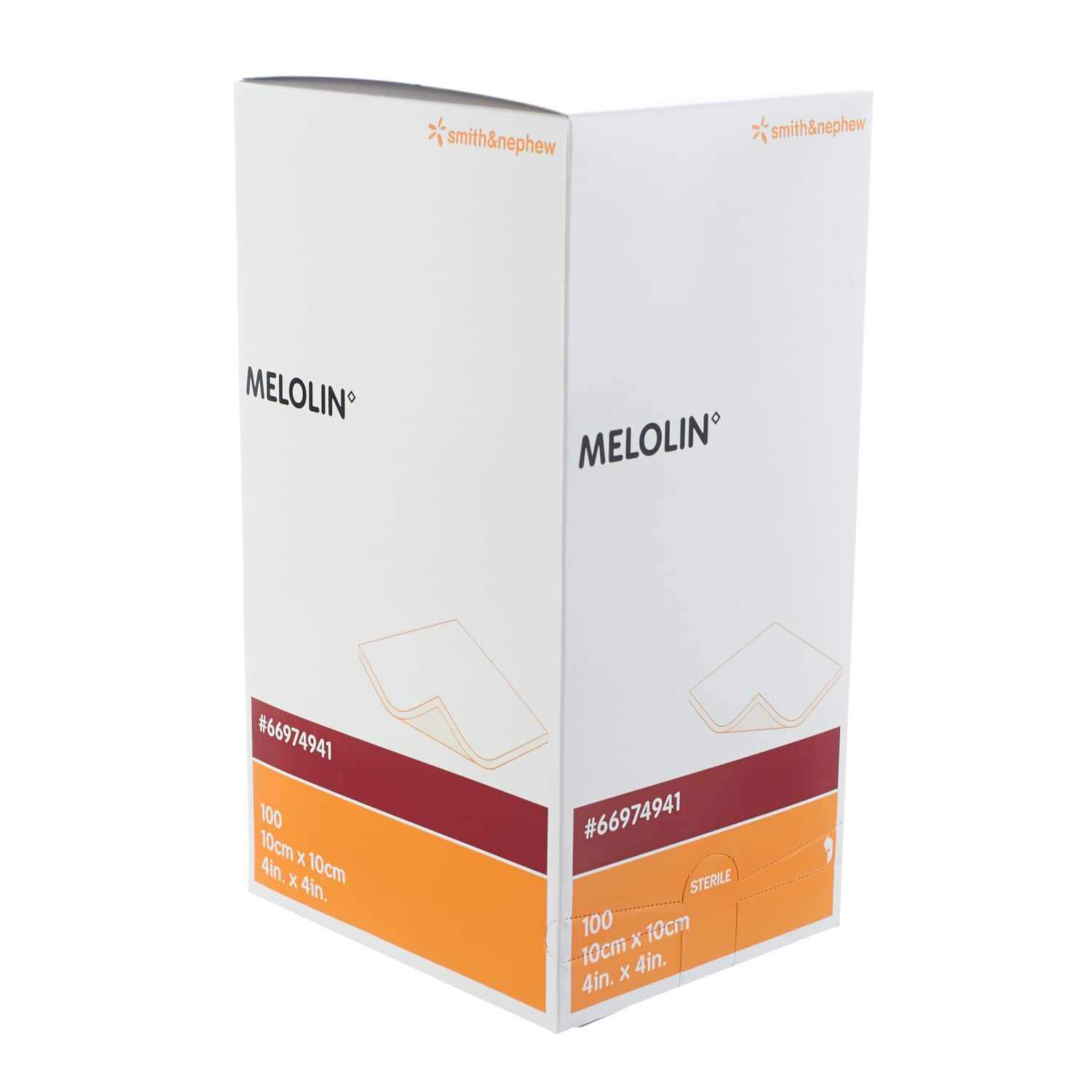 Melolin - niet inklevende kompressen - steriel - 10 x 10 cm - 1 x 100 st