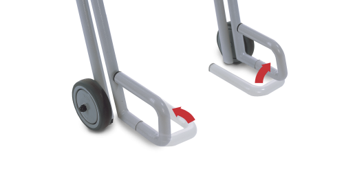 Digitale stoelweegschaal 3810 - 200 kg - 2 zwenkwielen met rem - 1 st