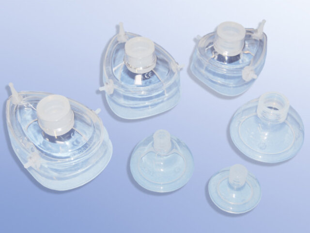 Masque rond pour ballon de respiration en silicone - adultes - non-stérile - 1 pc