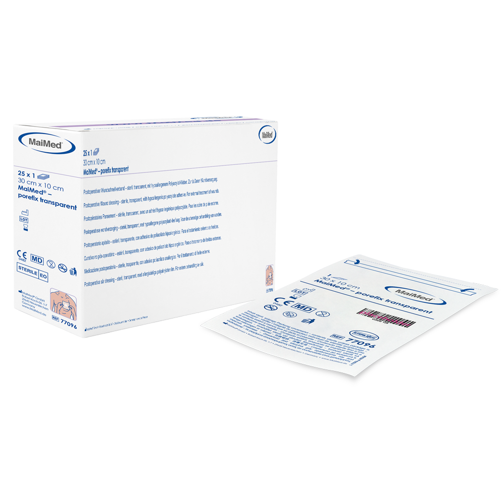 MaiMed®-porefix transparent - 10 x 30 cm - 1 x 25 st