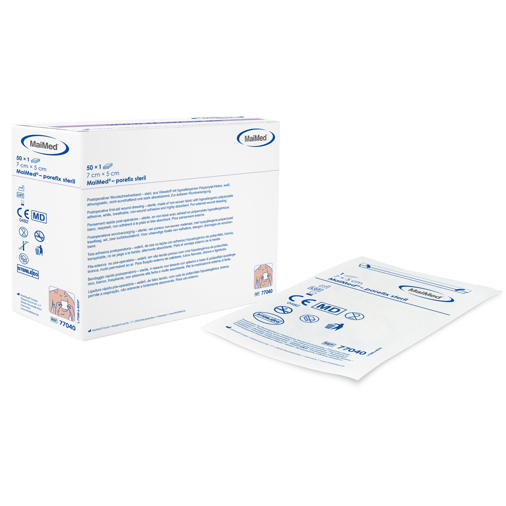 MaiMed® - porefix - 5 x 7 cm - steriel - 1 x 50 st