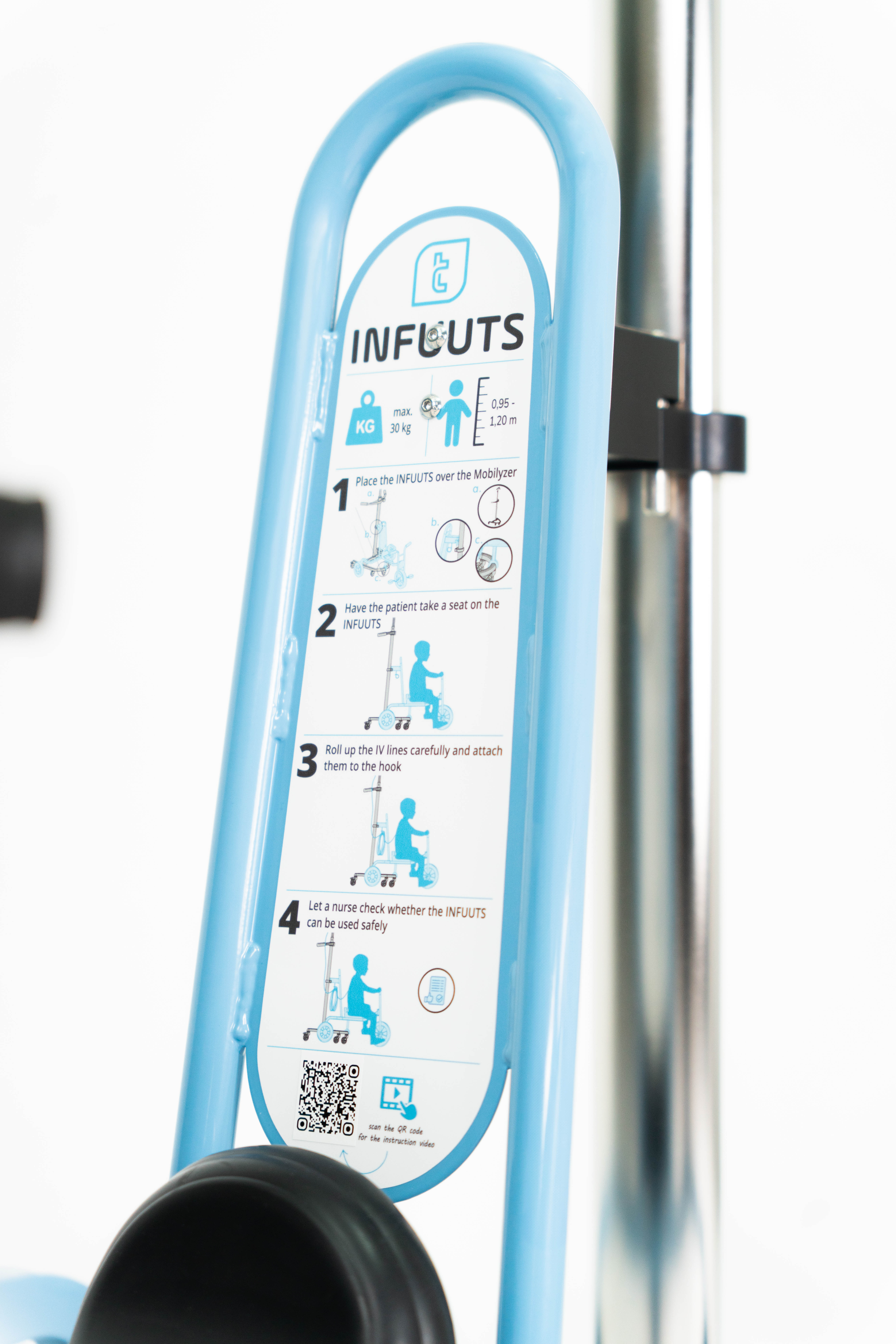 Technicare - Infuuts driewieler voor infuusstaander - 1 st