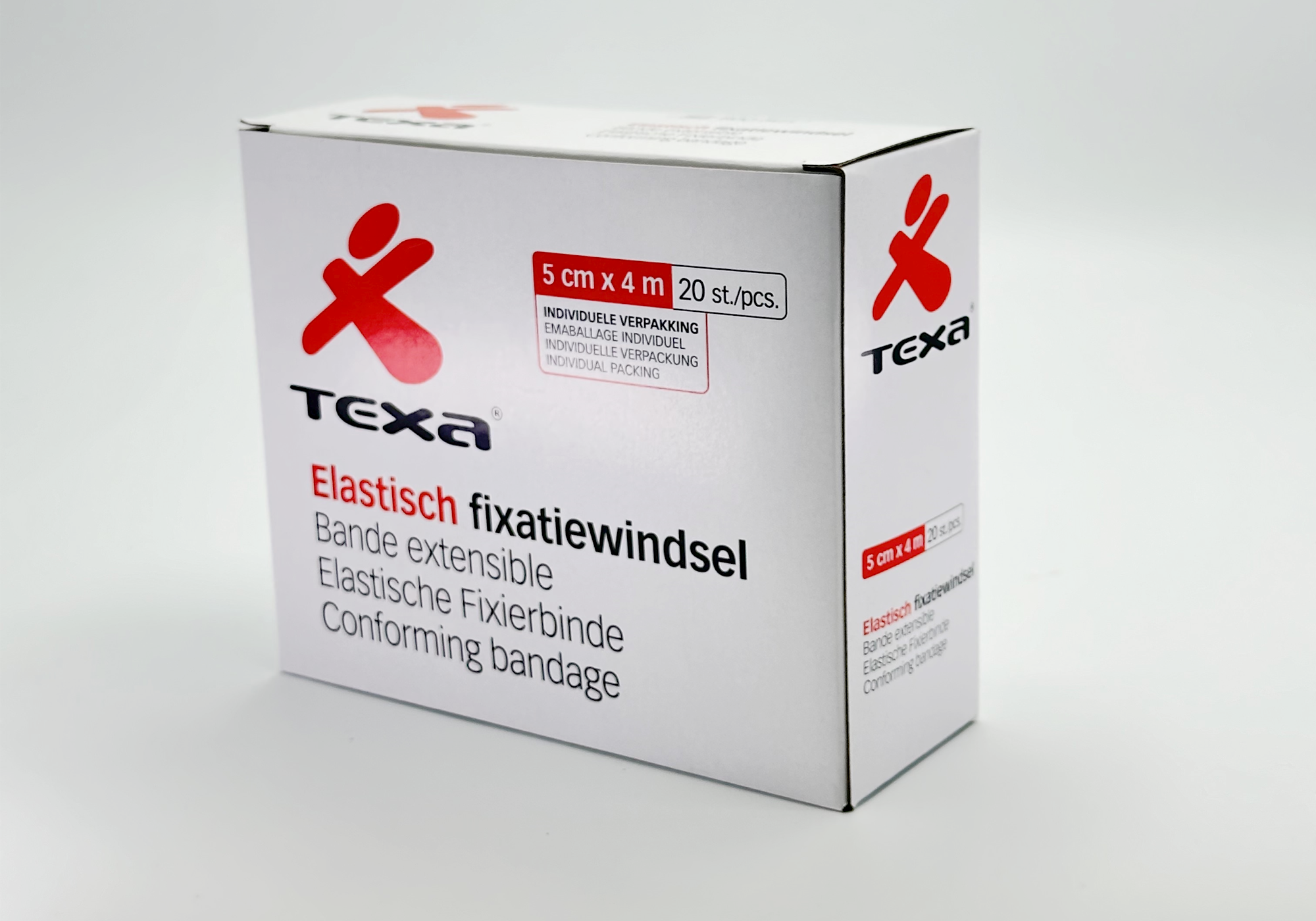 Texa® bandes extensibles - non stérile - cello - 5 cm x 4 m - 1 x 20 pcs