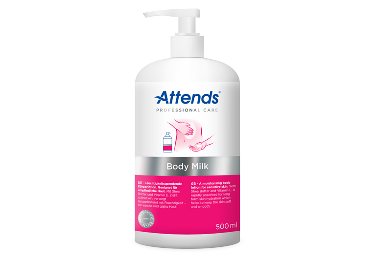 Attends bodymilk met pomp - 12 x 500 ml