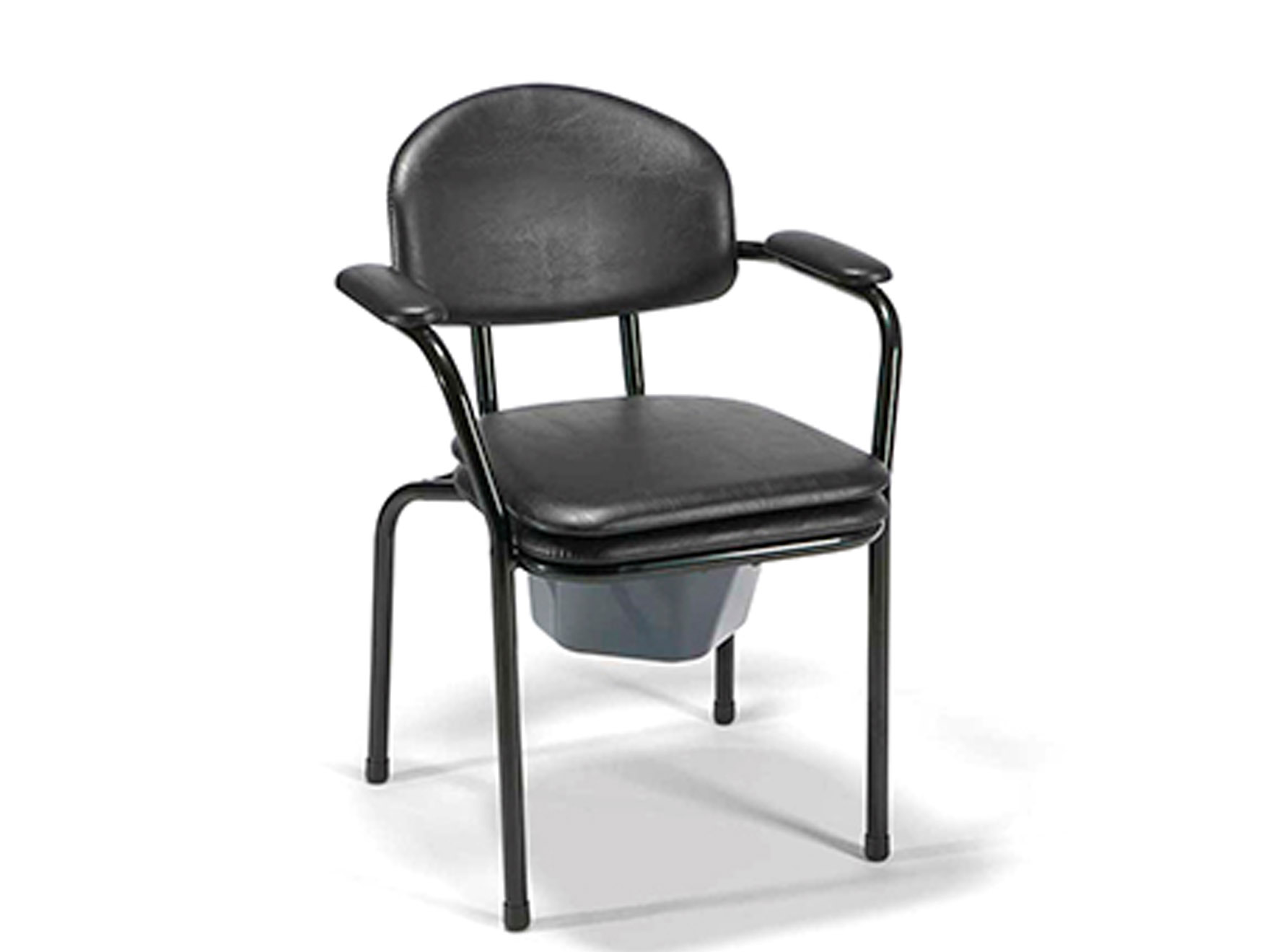 Chaise percée Isabel - noir - 1 pc