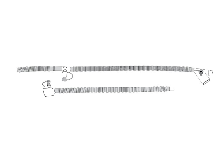 Infant cont. flow circuit w/o chamber, single-limb, heated wire 4" - 1 x 10 st