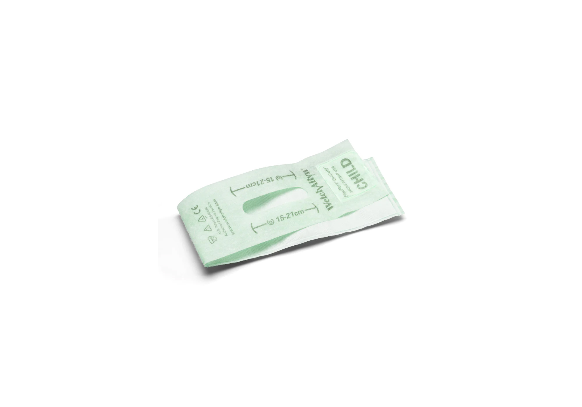 WelchAllyn eco bloeddrukmanchetten voor eenmalig gebruik - kind - 15-21 cm - 1 x 100 st