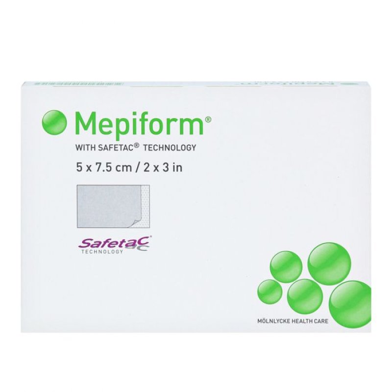 Mepiform® - 5 x 7,5 cm - steriel - 1 x 5 st