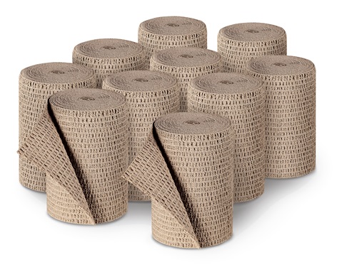Lastodur® strong - elastische lange rek zwachtel - huidskleur - 10 cm x 7 m - 1 st