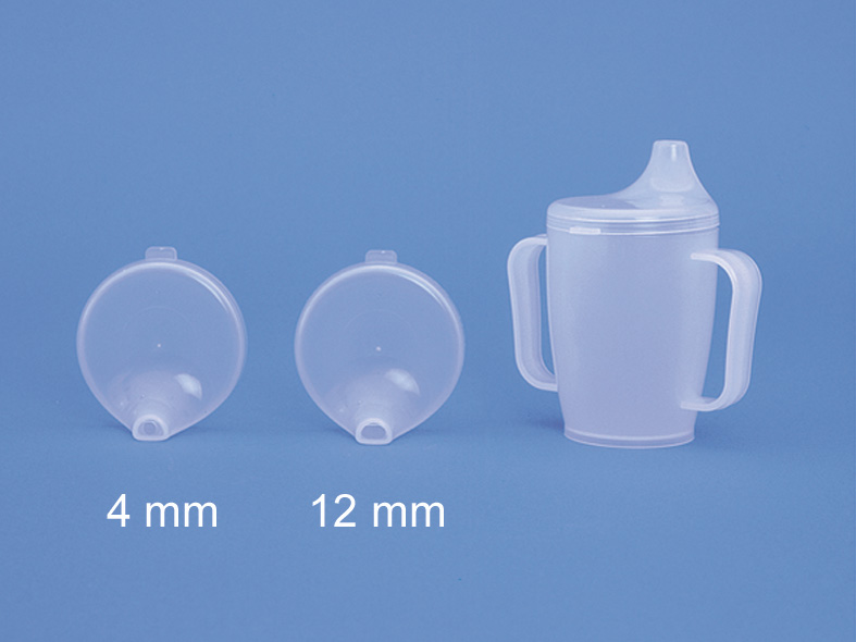 Beker - 250 ml -  deksel 4 mm - 2 handvatten - transparant - 1 st