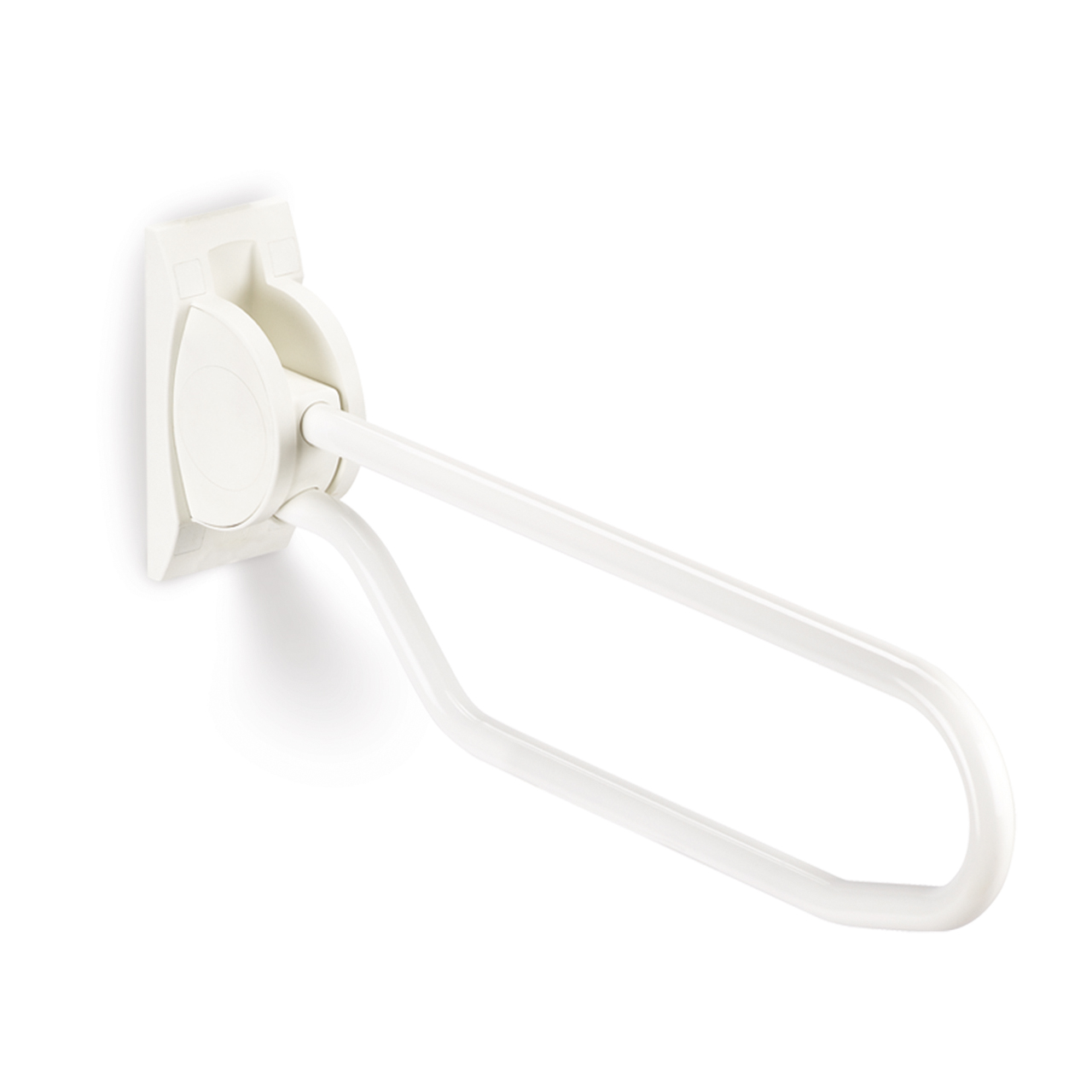 Linido opklapbeugel 60 cm - rvs gepolijst - wit - 1 st