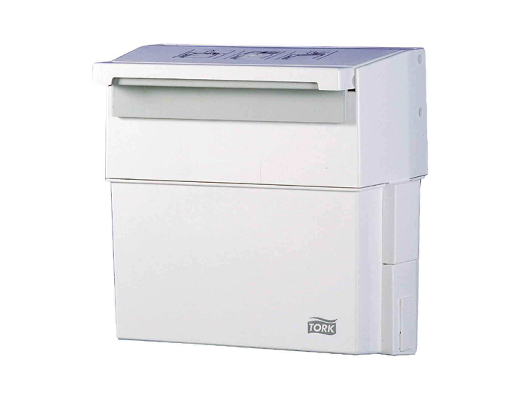 Tork Afvalbak Compact 50 L - kunststof - wit - 1 st