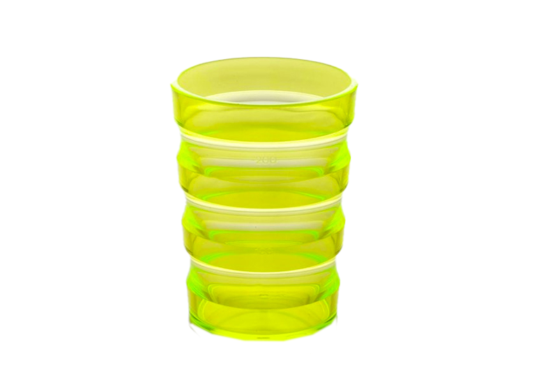 Rillenbeker - transparant geel - 200 ml  - 1 st