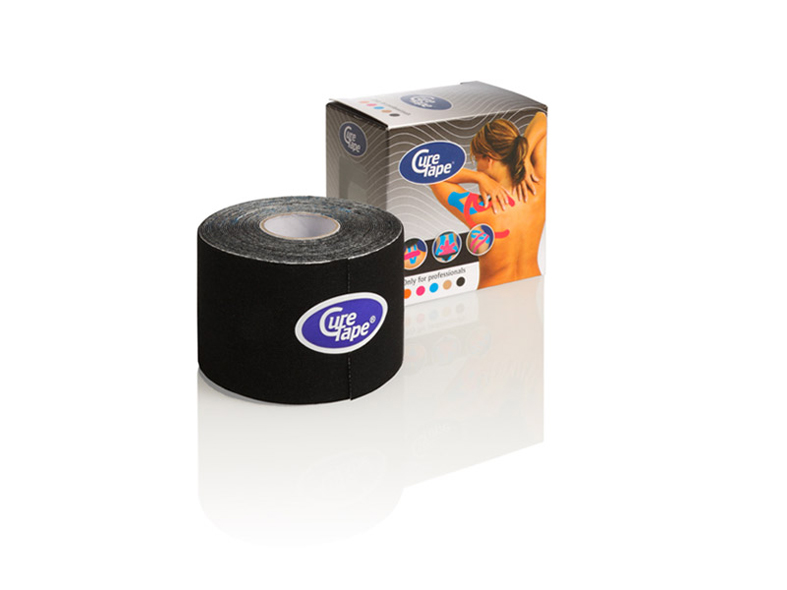 CureTape® 5 cm x 5 m - zwart - 1 x 6 st