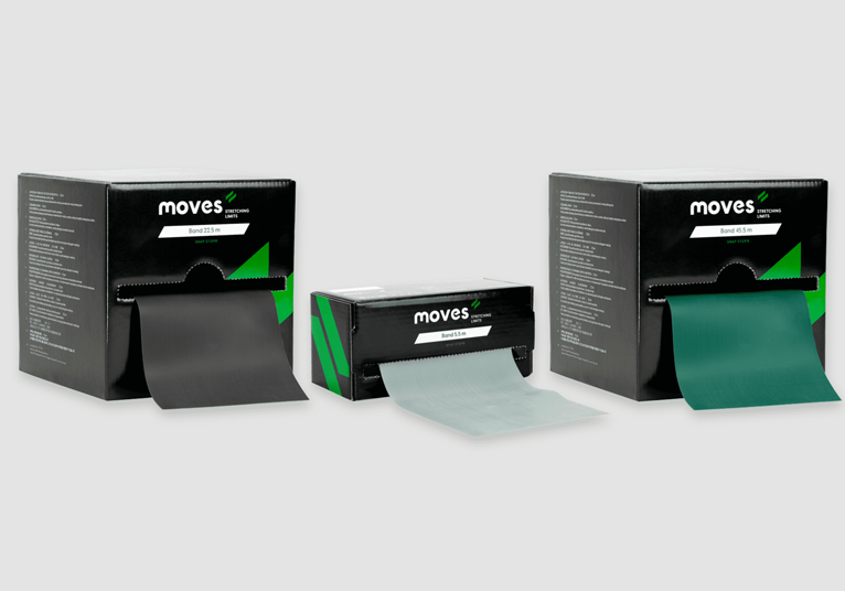 Boîte distributrice avec 25 bandes MoVeS