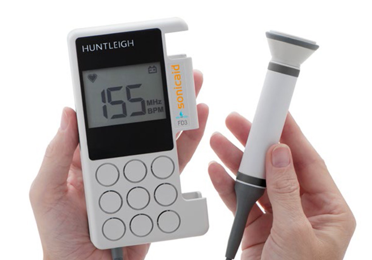 Sonicaid Foetale Digitale Waterproof Heartrate Display Doppler 