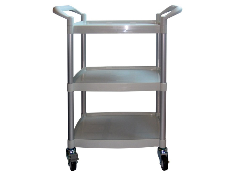 Trolley met 3 lagen -  aluminium - 1 st