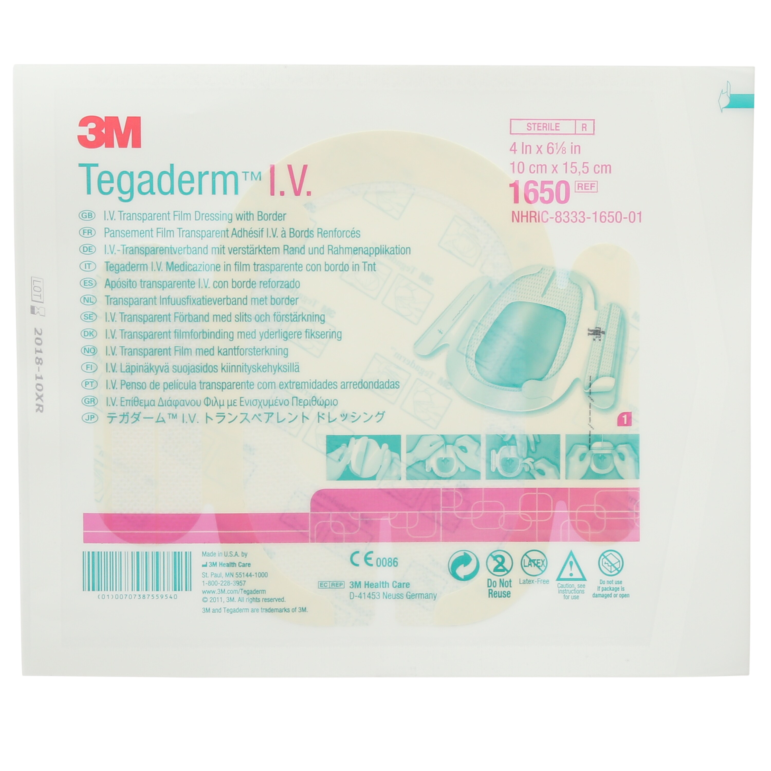 3M™ Tegaderm™ I.V. - 10 x 15,5 cm - 1 x 25 pcs