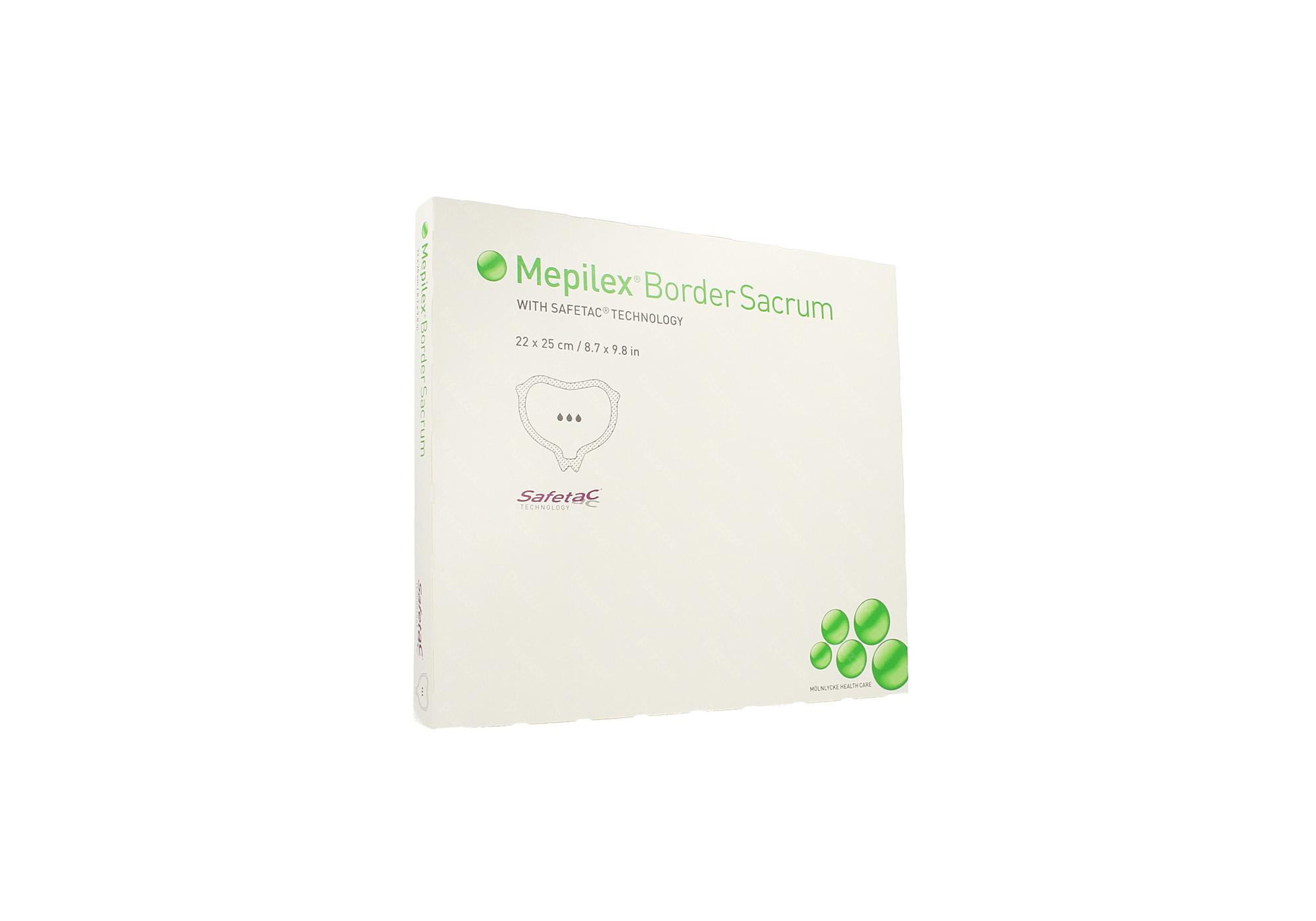 Mepilex® border sacrum - steriel - 22 x 25 cm - 1 x 5 st