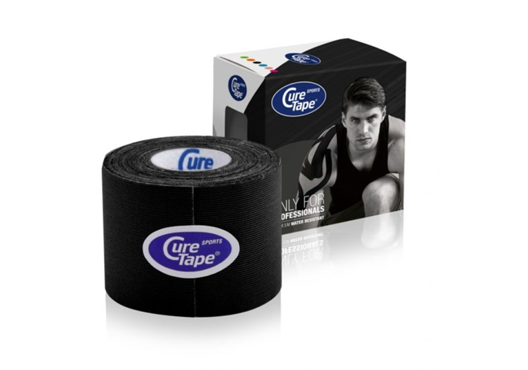 CureTape® Sports - 5 cm x 5 m - noir - 6 pcs