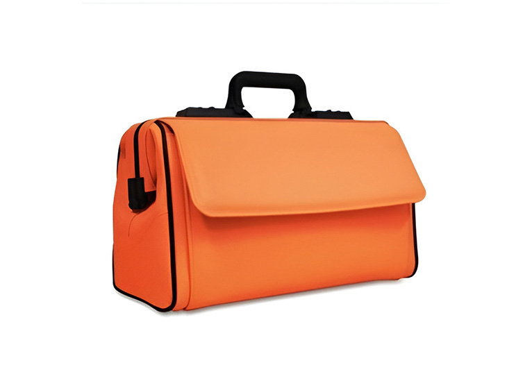 Malette médicale Rusticana grande taille - 2 poches externes - cuir - orange - 43 x 21 x 27 cm - 1 pc