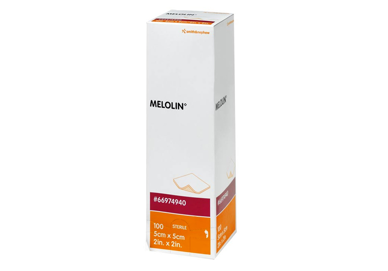 Melolin - niet-inklevende kompressen - steriel - 5 x 5 cm - 1 x 100 st