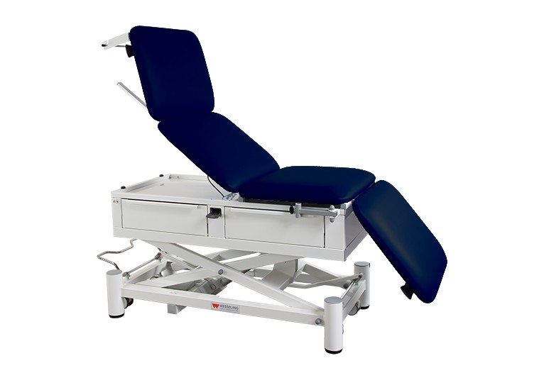 Onderzoekstafel Praxis 4 Comfort Elite - elektrisch in hoogte verstelbaar - Marine - 1 st