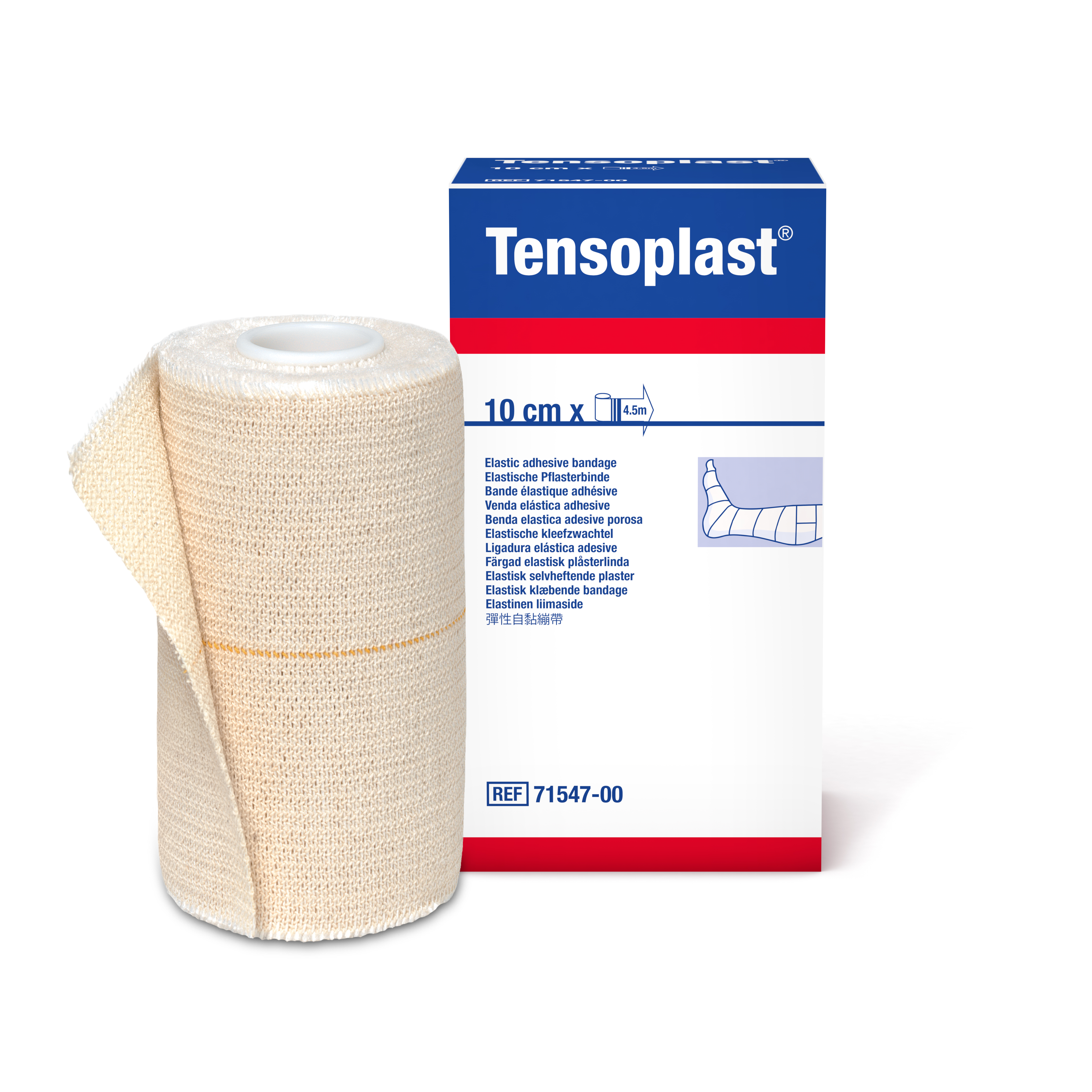 Tensoplast® elastische kleefzwachtel - 10 cm x 4,5 m - 1 st